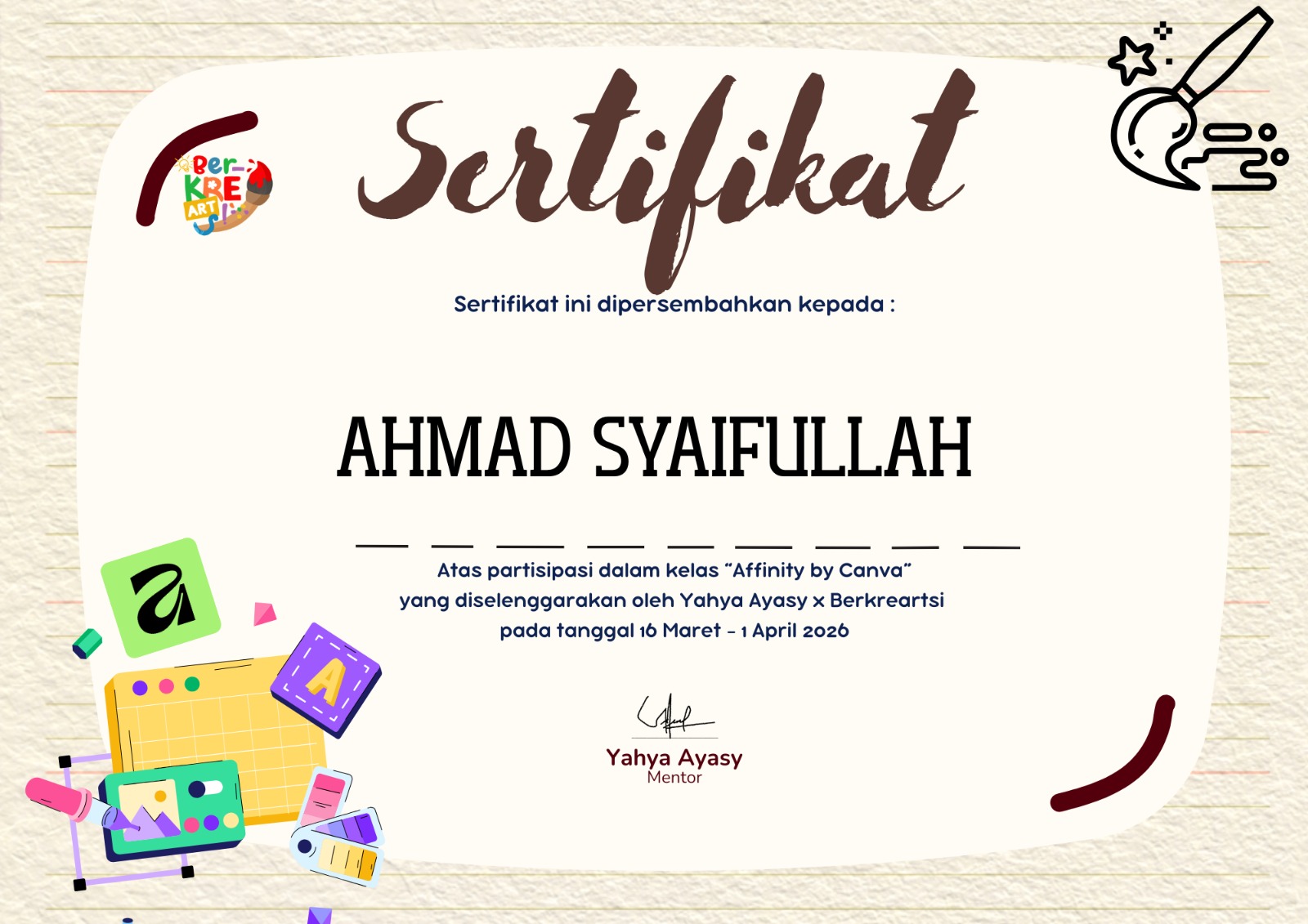 Kelas Desain Affinity by Canva